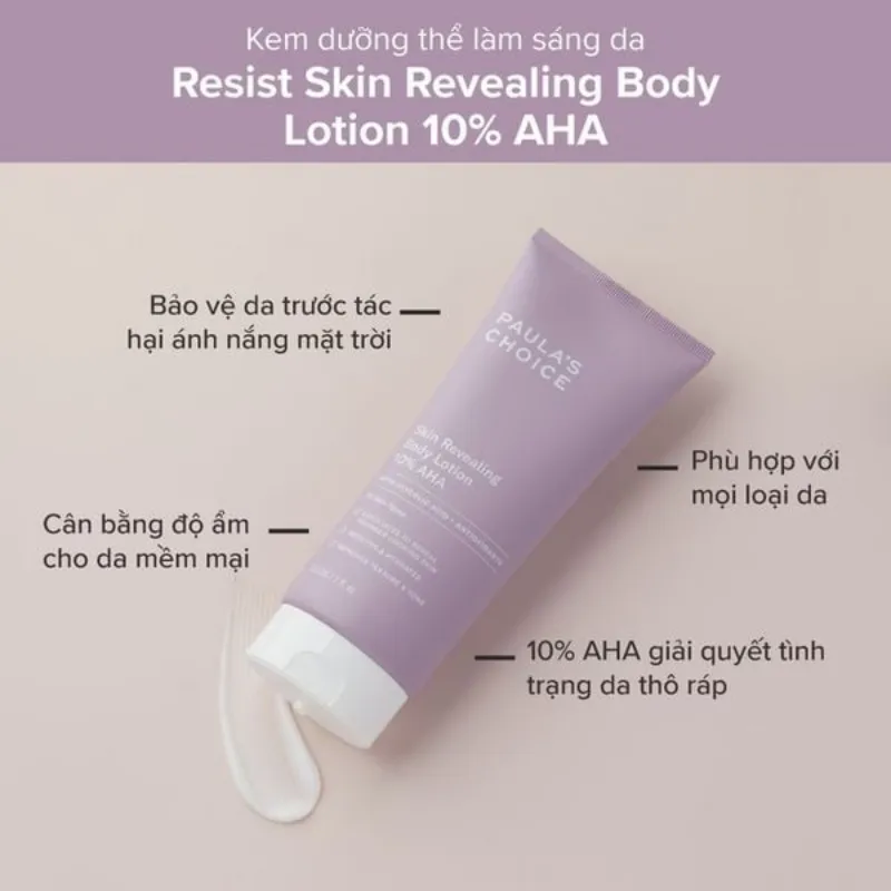 Kem dưỡng thể Paula’s Choice Skin Revealing Body Lotion 10% AHA