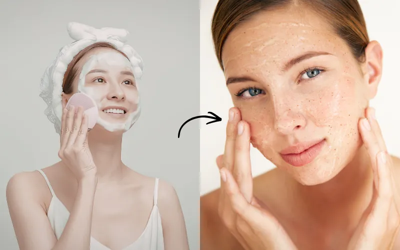 Giải đáp trình tự tẩy tế bào chết trước hay sữa rửa mặt trước