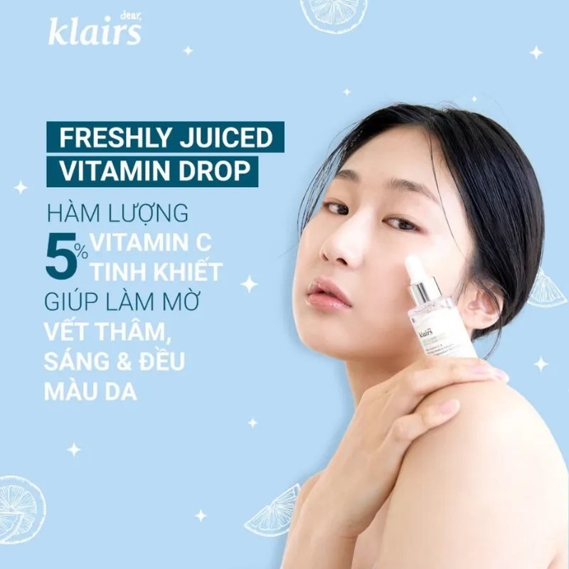 Serum Vitamin C dưỡng sáng da Klairs Freshly Jucied Vitamin Drop Serum