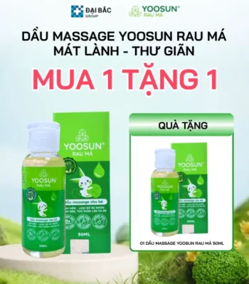 [MUA 1 TẶNG 1] MUA DẦU MASSAGE YOOSUN RAU MÁ 50ML TẶNG NGAY 1 CHAI CÙNG LOẠI