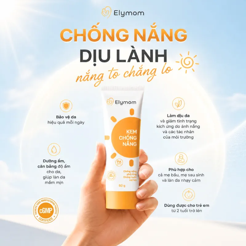 Kem chống nắng Elymom cho mẹ bầu và sau sinh