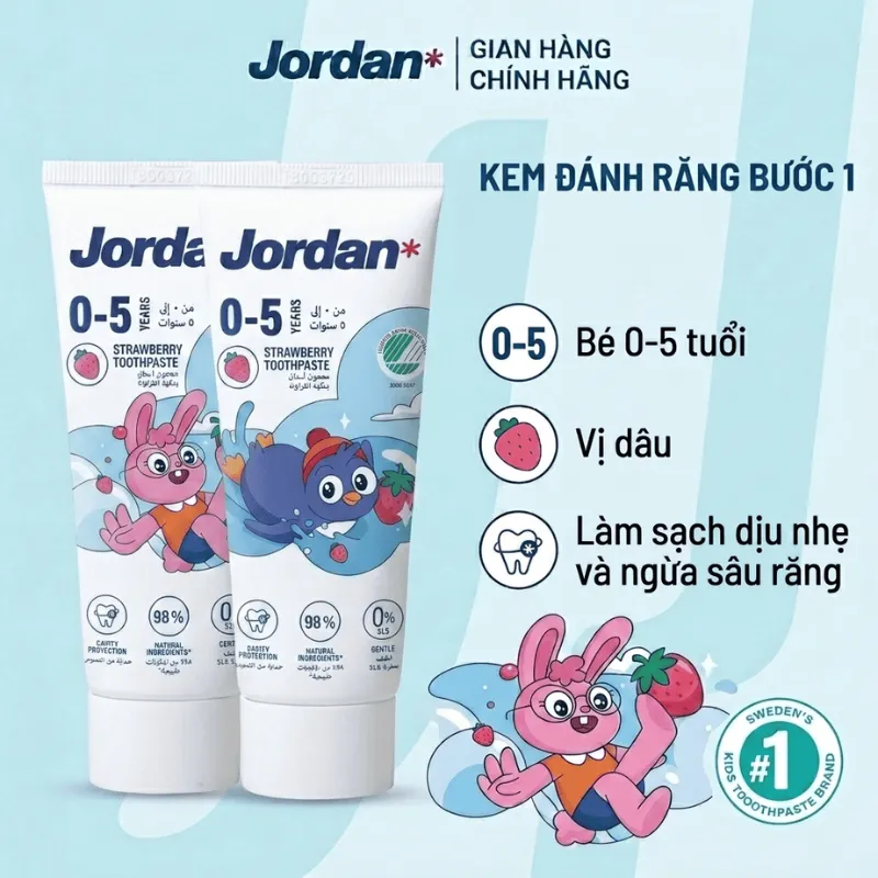 Jordan Kids Toothpaste 0 - 5