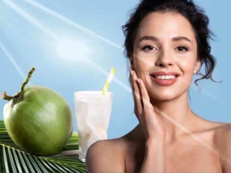 Rửa mặt bằng nước dừa không trực tiếp khiến da “ăn nắng”