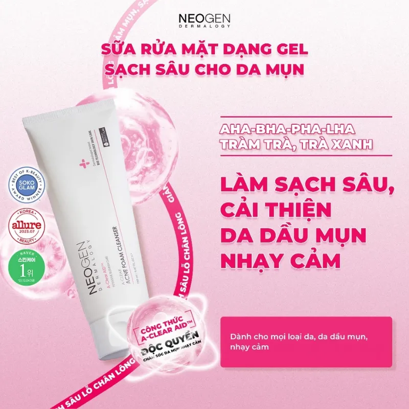 Neogen Dermalogy A-Clear Acne Foam Cleanser