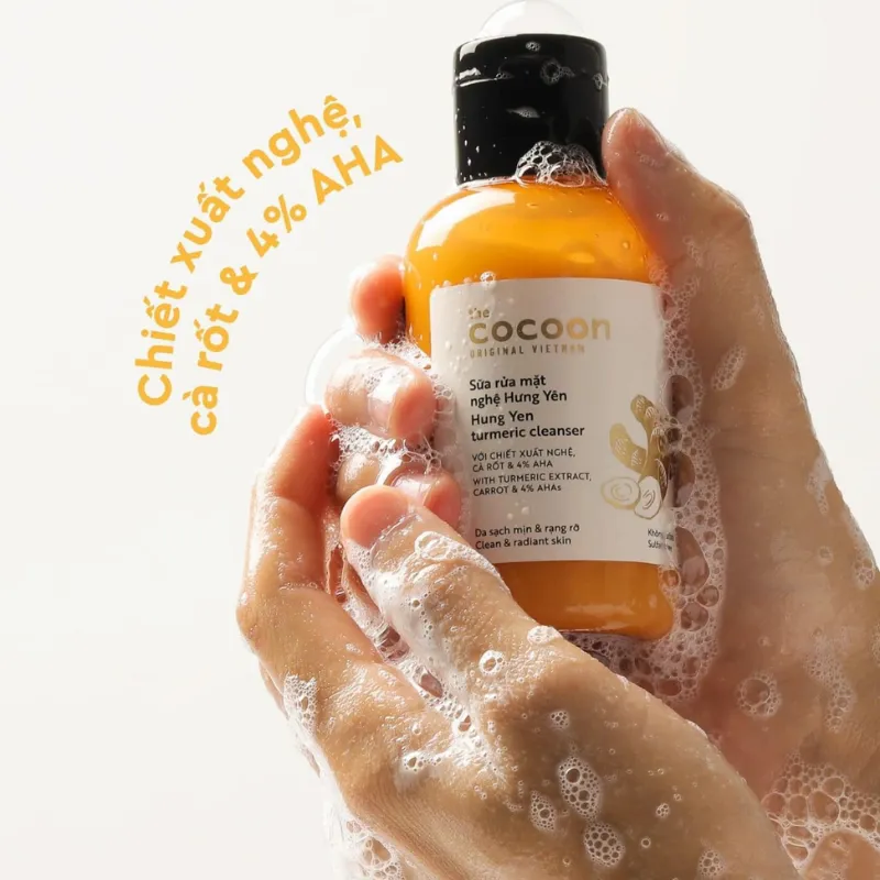 Sữa rửa mặt Cocoon chiết xuất từ nghệ Hưng Yên