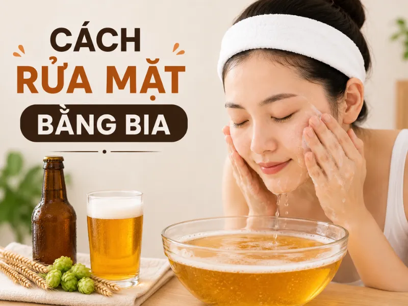 Lợi ích khi áp dụng cách rửa mặt bằng bia