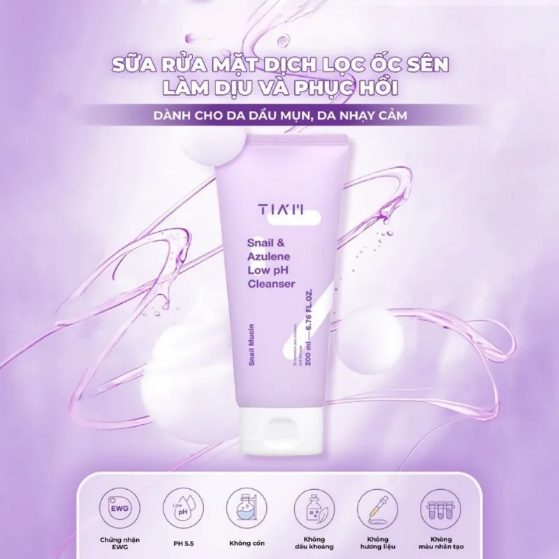 Sua-rua-mat-Tiam-Snail-Azulene-do-pH-thap