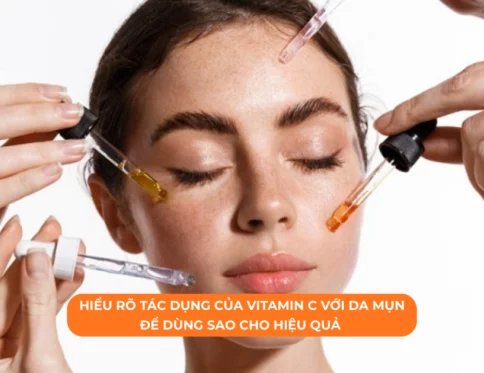 tác dụng của vitamin c với da mụn