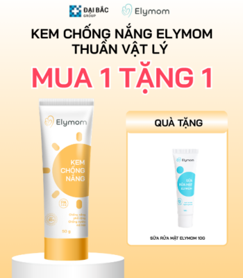 [MUA 1 TẶNG 1]MUA KEM CHỐNG NẮNG ELYMOM 50G NHẬN NGAY 1 TUÝP SỮA RỬA MẶT ELYMOM 10G