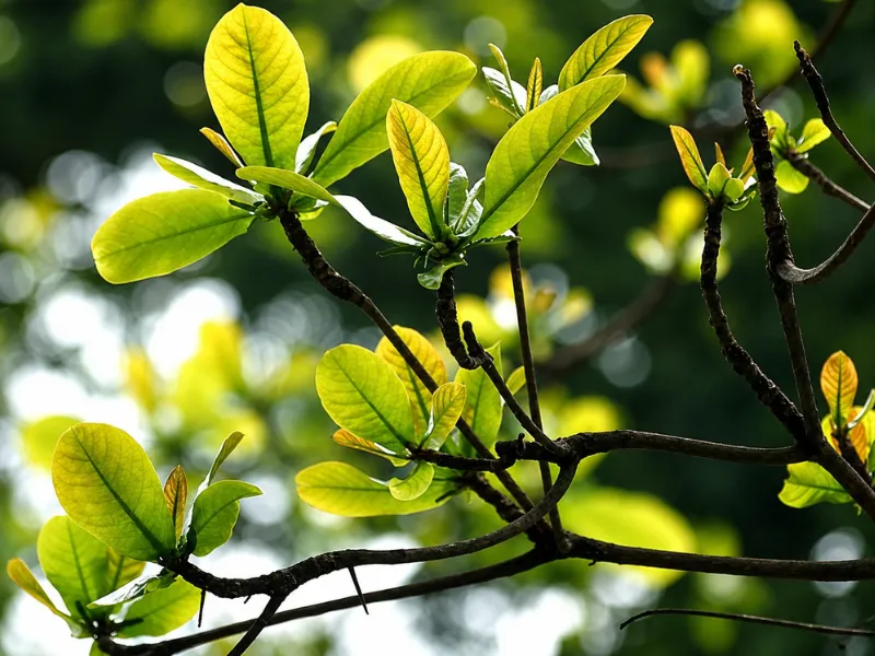 Lá bàng non chứa nhiều hợp chất có đặc tính kháng khuẩn và chống oxy hóa.