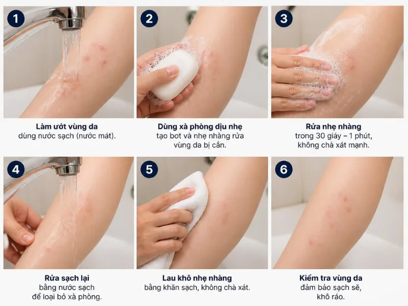 Cách xử lý khi bé bị bọ chét cắn