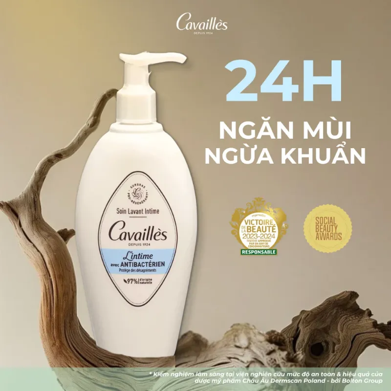 Dung dịch vệ sinh Cavailles L'intime Protecteur ngăn mùi, ngừa khuẩn