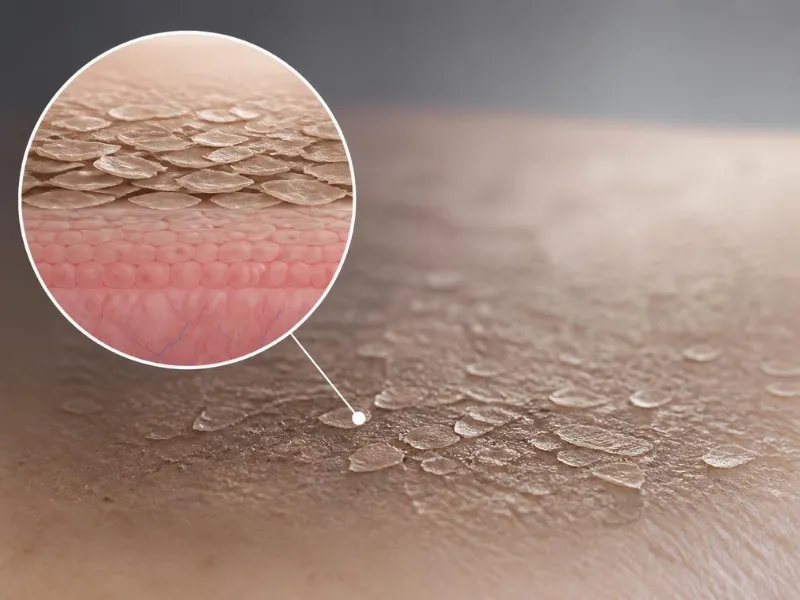 Lớp tế bào sừng tích tụ khiến da trông xỉn màu