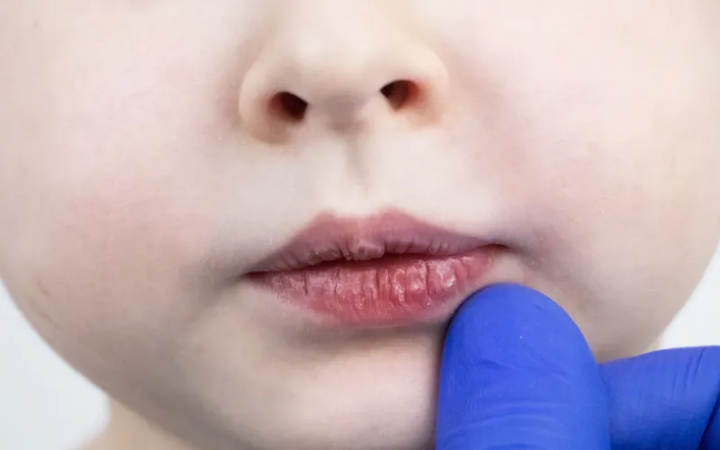 Dấu hiệu nhận biết tình trạng nứt môi ở trẻ